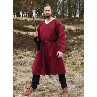 Medieval Kragelund Tunic Askur, long-sleeved, wine red S