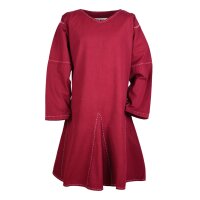 Medieval Kragelund Tunic Askur, long-sleeved, wine red L