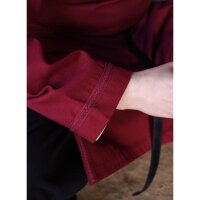 Medieval Braided Tunic Albrecht, long-sleeved, wine red XL