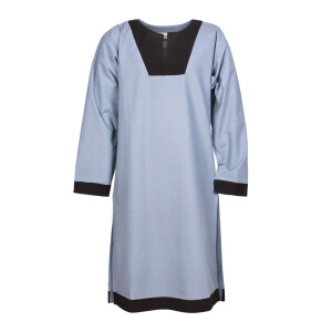 Medieval Tunic Vallentin, blue-grey/brown S