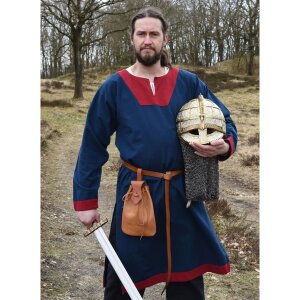 Medieval Tunic Vallentin, blue/red L