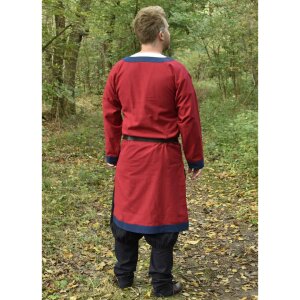 Medieval Tunic Vallentin, red/blue S