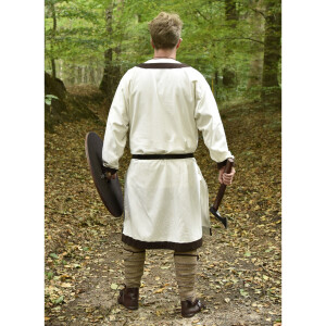 Medieval Tunic Vallentin, natural/brown M