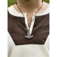 Medieval Tunic Vallentin, natural/brown L