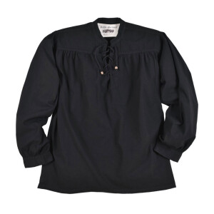 Medieval Shirt Ludwig, black XXXL