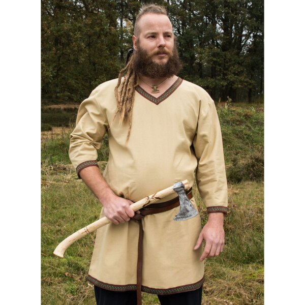 Viking Tunic from Cotton, beige XXL
