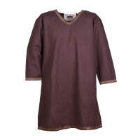 Viking Tunic from Cotton, dark brown S