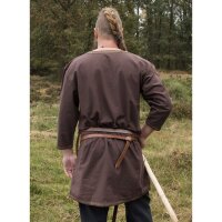 Viking Tunic from Cotton, dark brown XL