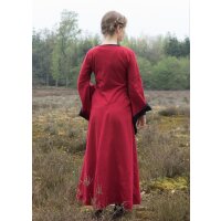 Late medieval dress or Bliaut Amal red/black