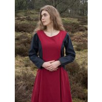 Late medieval overdress Surcot Andra red