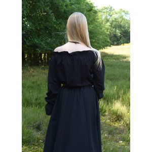 Market-medieval blouse or pirate blouse Carmen black
