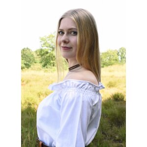 Market-medieval blouse or pirate blouse Carmen white