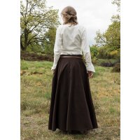 Market-medieval skirt or pirate skirt dark brown