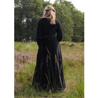 Market medieval dress Isabell velvet in late medieval style Cotehardie black