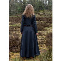 hochmittelalterliches Kleid Afra aus Canvas Dunkelblau Größe XXL
