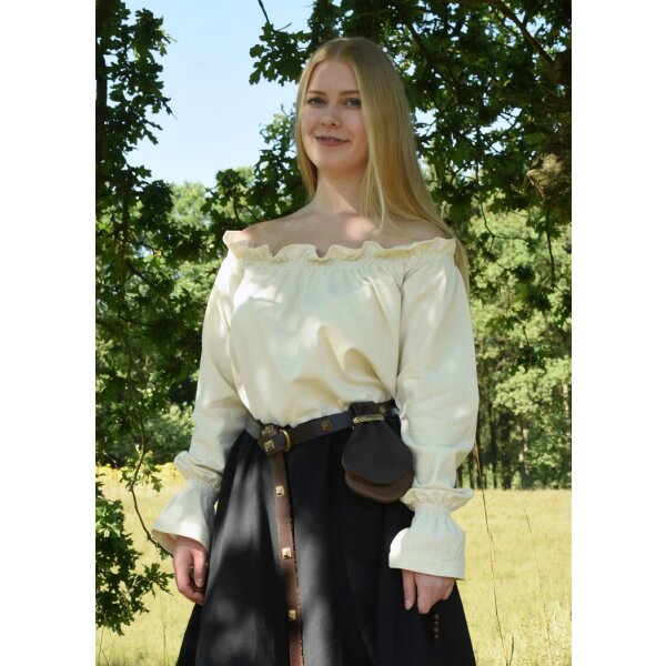Market-medieval blouse or pirate blouse Carmen nature size L
