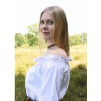 Market-medieval blouse or pirate blouse Carmen white size M