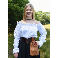 Market-medieval blouse or pirate blouse Carmen white size L