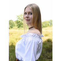 Market-medieval blouse or pirate blouse Carmen white size L