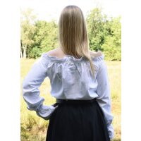 Market-medieval blouse or pirate blouse Carmen white size L