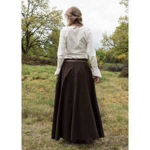 Market-medieval skirt or pirate skirt dark brown size M