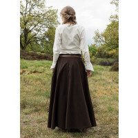 Market-medieval skirt or pirate skirt dark brown size L