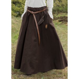 Market-medieval skirt or pirate skirt dark brown size XXL