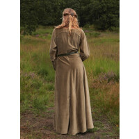 Market medieval dress Isabell velvet in late medieval style Cotehardie green size M