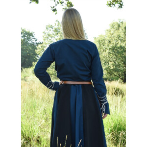 Market-Medieval Blouse Aila Laced blue size S