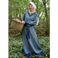 Viking dress Jona bluegrey/blue size S