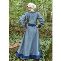 Wikinger Kleid Jona Blaugrau/Blau Größe L