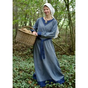 Viking dress Jona bluegrey/blue size XXL